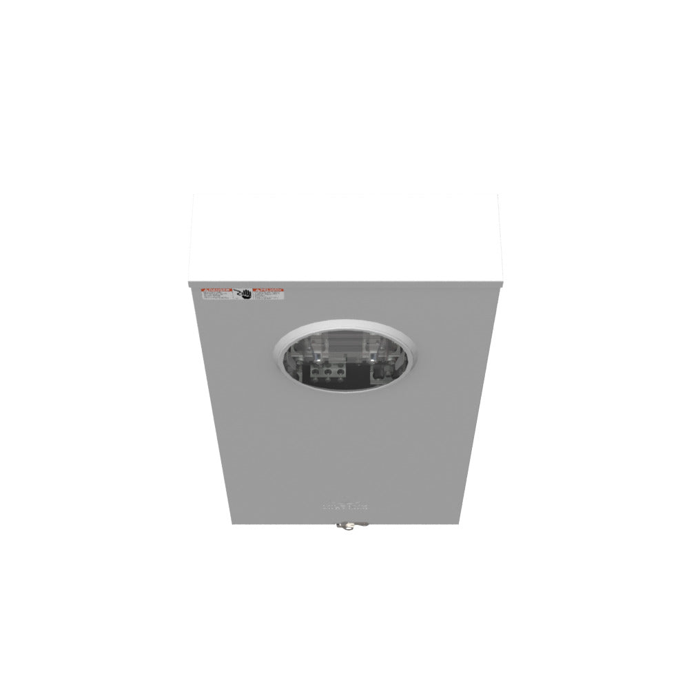 MILBANK Milbank U1129-O-K3L-K2L-HSP Single Position Meter Socket 320 Amp 1 Phase Ringless Lever 4 Term UG 600V