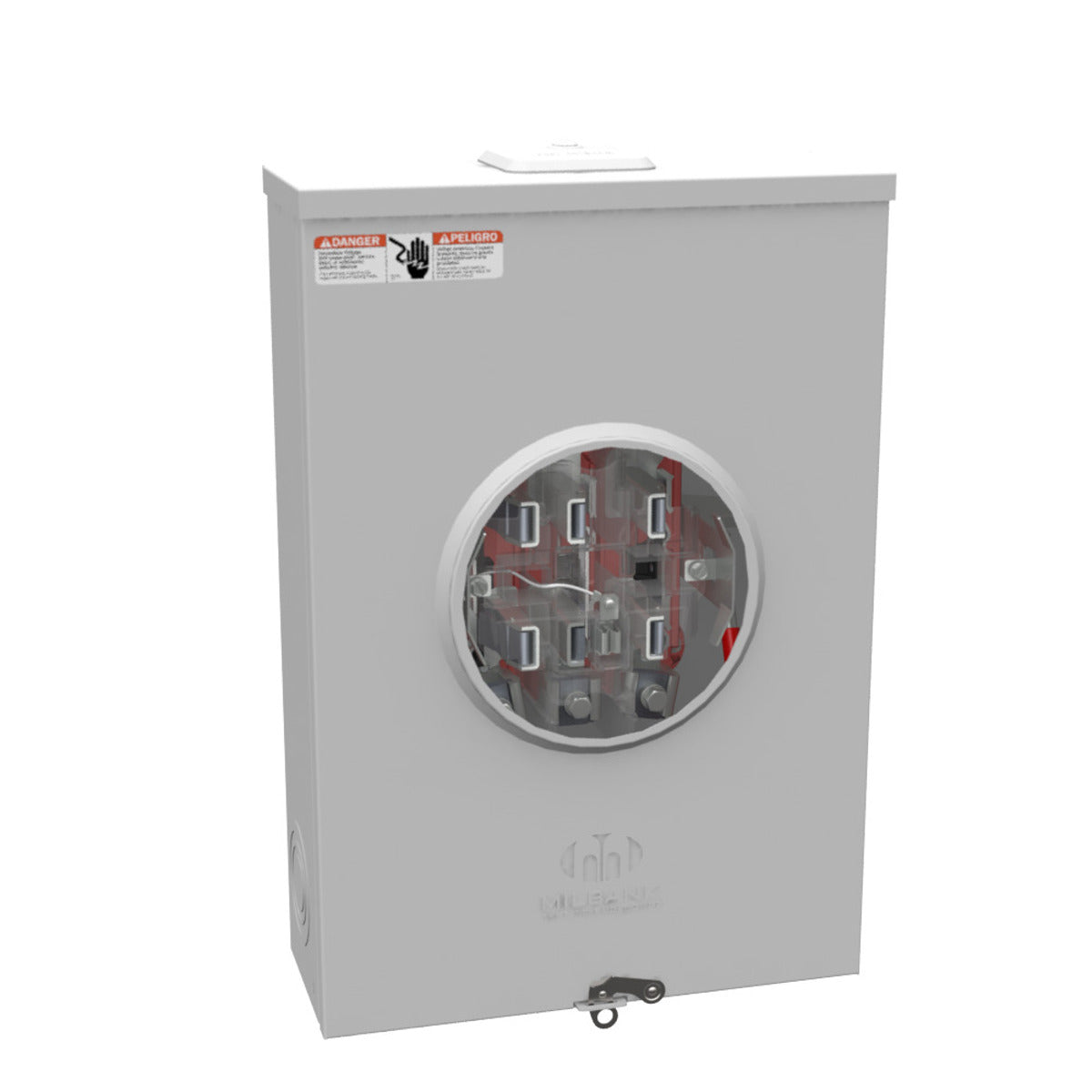 MILBANK Milbank U4701-XL Single Position Meter Socket 200 Amp 3 Phase Ringless Lever 7 Term OH UG 600V