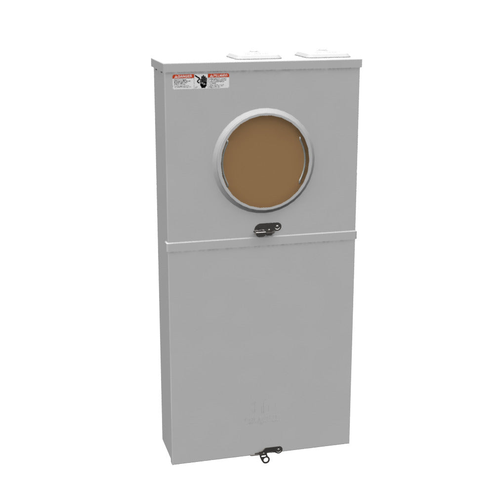 MILBANK Milbank U6266-XTL-200-HSP Single Position Meter Socket With Main Breaker 200 Amp 1 Phase Ringless No Bypass
