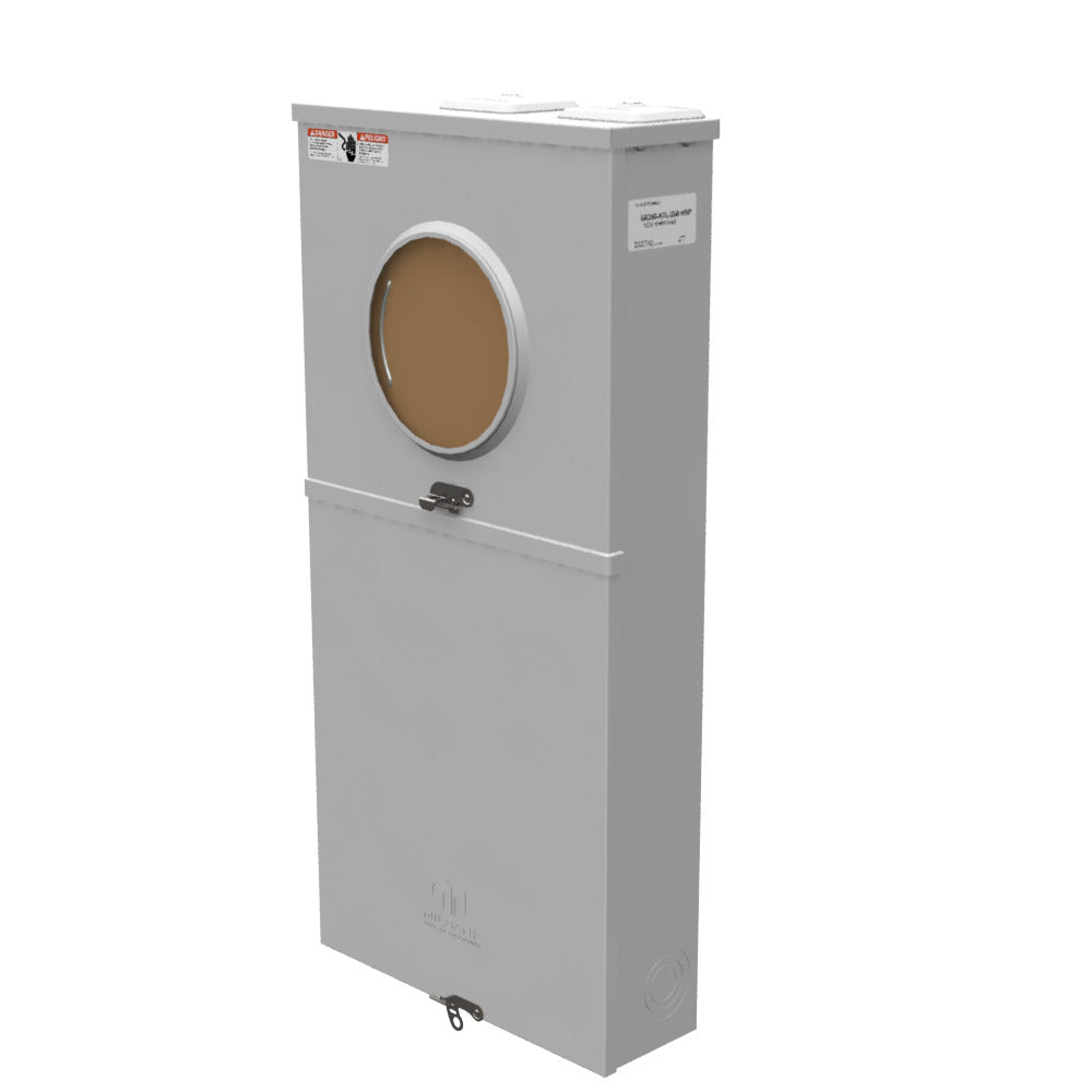 MILBANK Milbank U6266-XTL-200-HSP Single Position Meter Socket With Main Breaker 200 Amp 1 Phase Ringless No Bypass