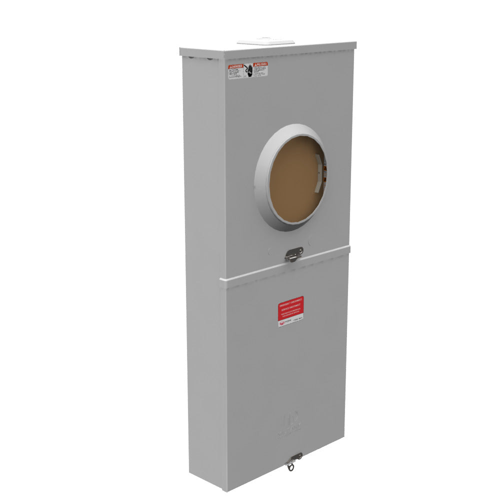 MILBANK Milbank U6281-XL-200-5T9 Meter Socket with Main and Load Center 200 Amp 1 Phase Ringless