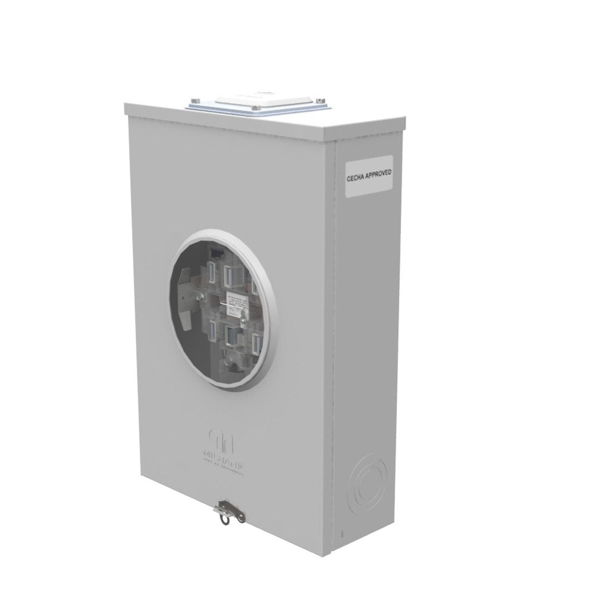 MILBANK Milbank U8606-RXL-CECHA Single Position Meter Socket 200 Amp 3 Phase Ringless Lever 7 Term OH UG 600V