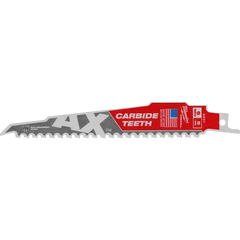 Milwaukee 48-00-5221 The Ax With Carbide Teeth Saw Blades 6 In 5 TPI