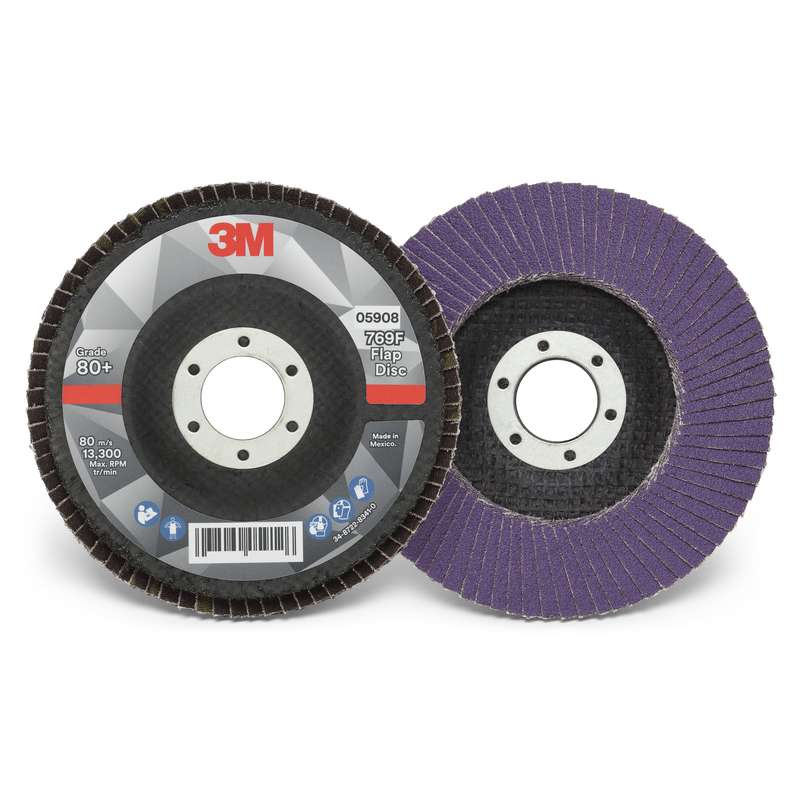 3M 3M 7100178028 4 1/2 X 7/8 80+ Grit Type 29 Flap Disc