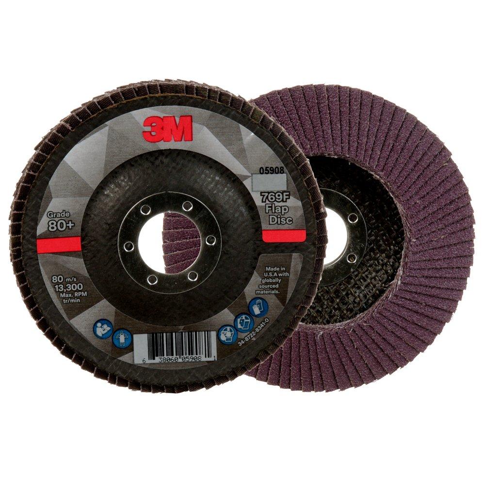 3M 3M 7100178028 4 1/2 X 7/8 80+ Grit Type 29 Flap Disc
