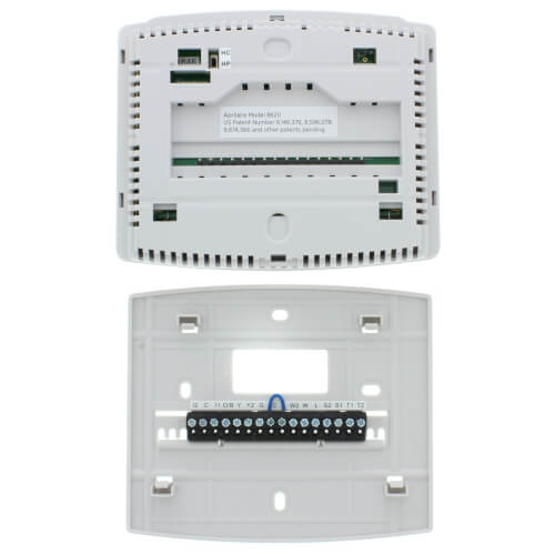 APRILAIRE Aprilaire 8620 Thermostat, 2H/2C or 4H/2C HP Programmable 7/5+2/5+1+1 8600 Series