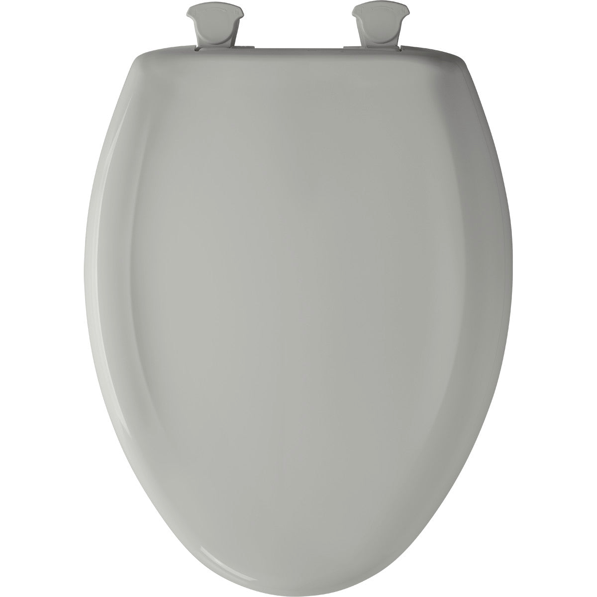 BEMIS Bemis 1200SLOWT062 Elongated Plastic Toilet Seat with Cover in Ice Grey