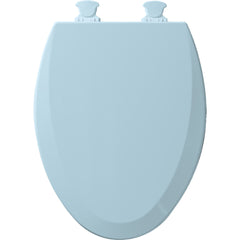 BEMIS Bemis 1500EC464 Elongated Closed Front Toilet Seat with Cover in Dresden Blue