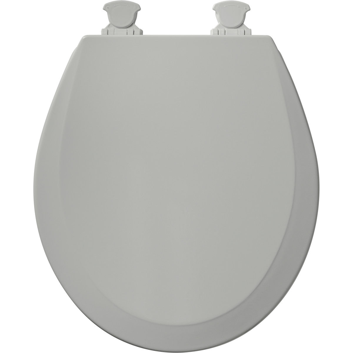 BEMIS Bemis 500EC062 Round Closed Front Toilet Seat with Cover in Ice Grey
