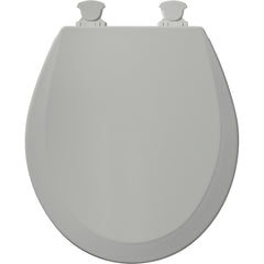 BEMIS Bemis 500EC062 Round Closed Front Toilet Seat with Cover in Ice Grey
