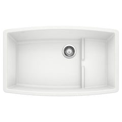BLANCO BLANCO 440066 Performa 32 x 19-1/2 in. No Hole Composite Double Bowl Undermount Kitchen Sink in White