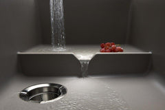 BLANCO BLANCO 441291 Performa 32 x 19-1/2 in. No Hole Composite Double Bowl Undermount Kitchen Sink in Truffle