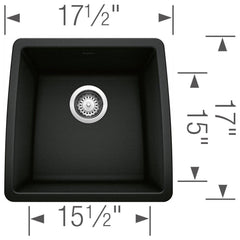 BLANCO BLANCO 442938 Performa Bar Sink Power 17 x 17-1/2 in 1-Hole Replacement MPN
