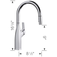 BLANCO Blanco 442677 Rivana Pull-Down Kitchen Faucet 1.5 GPM - Chrome