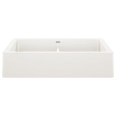 BLANCO BLANCO 526550 Vintera 32-13/16 x 19 in. No Hole Granite Composite Double Bowl Farmhouse Kitchen Sink in White
