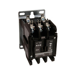 Eaton C25DND330T-GL Non-Reversing Definite Purpose Control Contactor 30A 24 Vac at 50/60 Hz Open with Metal Mounting Plate