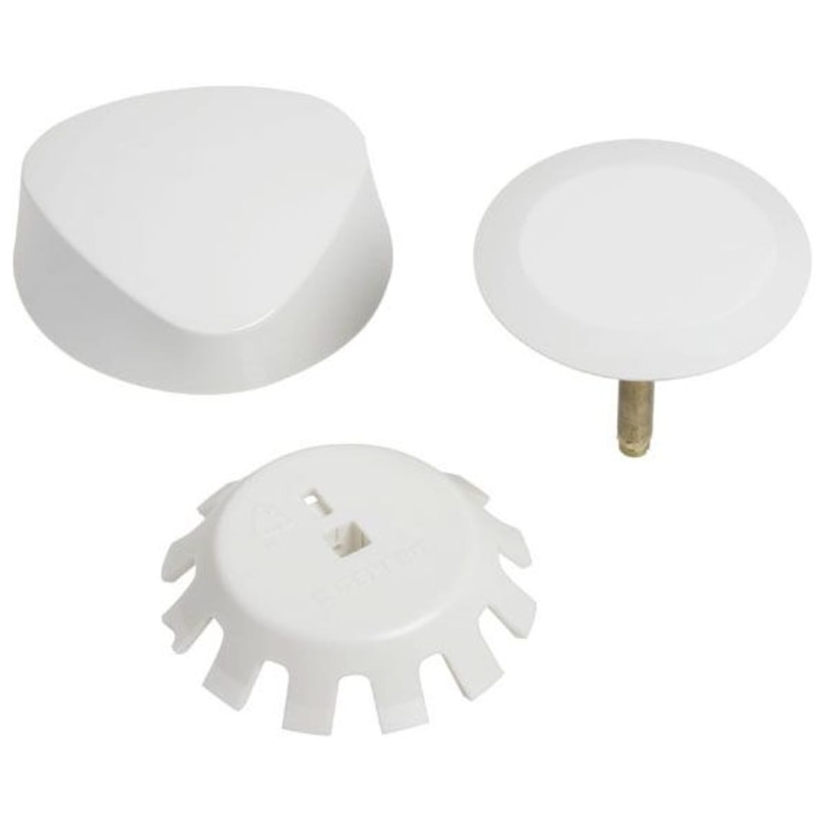 GEBERIT Geberit 151.550.11.1 TurnControl Bath Waste and Overflow System Trim Kit Molded Plastic Alpine White