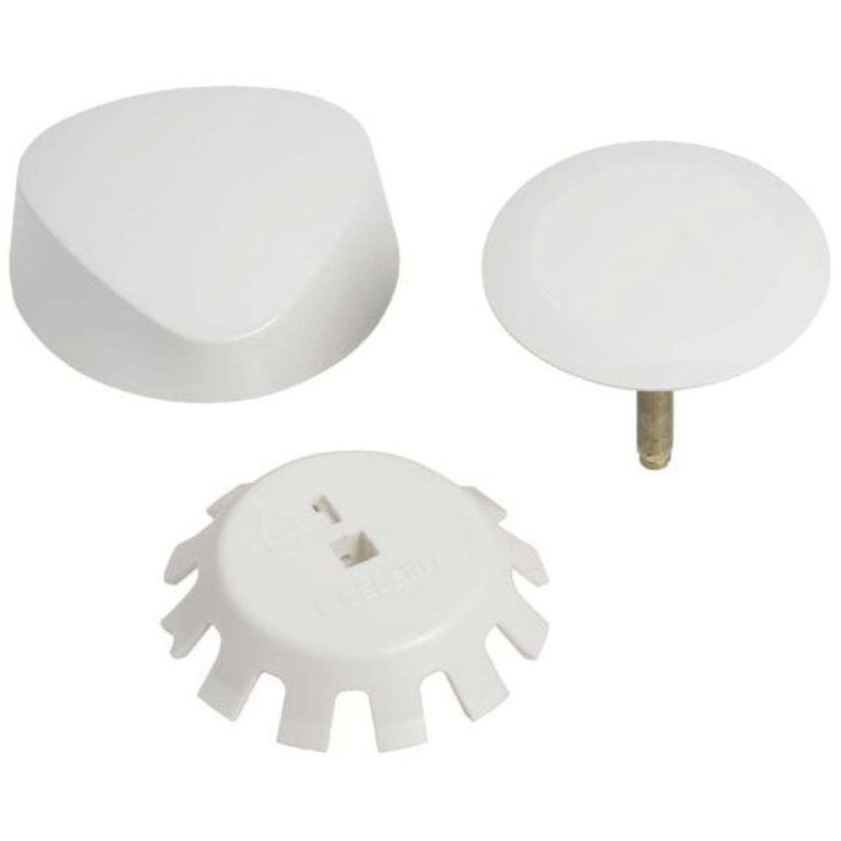 GEBERIT Geberit 151.550.DY.1 TurnControl Bath Waste and Overflow System Trim Kit Molded Plastic White