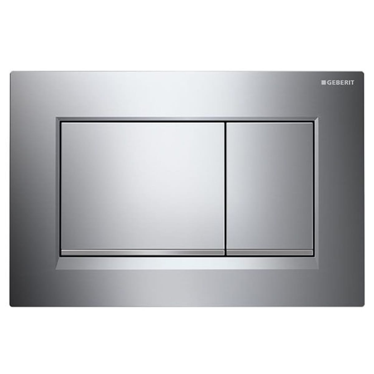 GEBERIT Geberit 115.883.KH.1 Sigma30 Wall Mount Dual Flush Actuator Plate in Polished Chrome and Matte Chrome