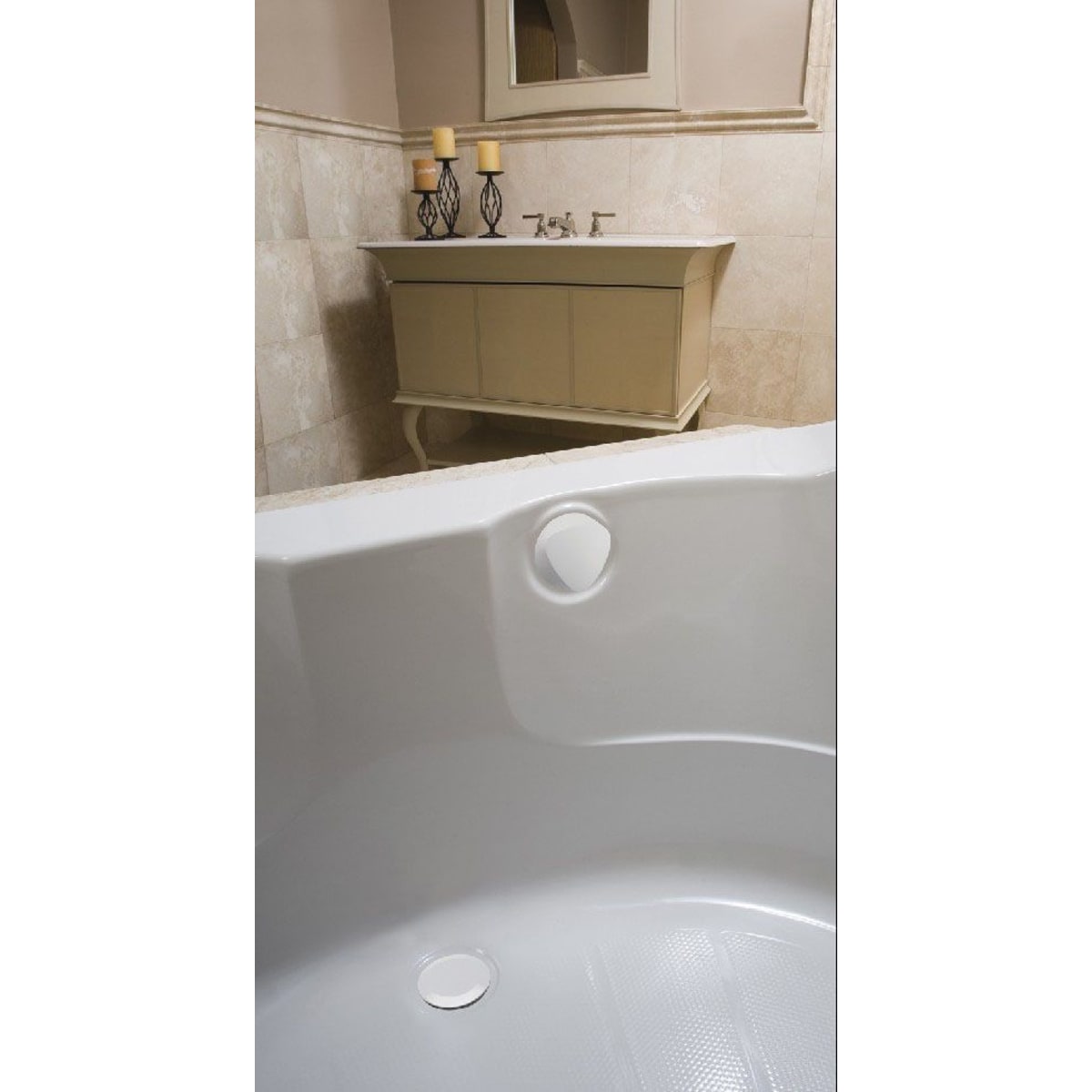 GEBERIT Geberit 150.156.DY.1 TurnControl 24 in. Plastic Cable Drain in White