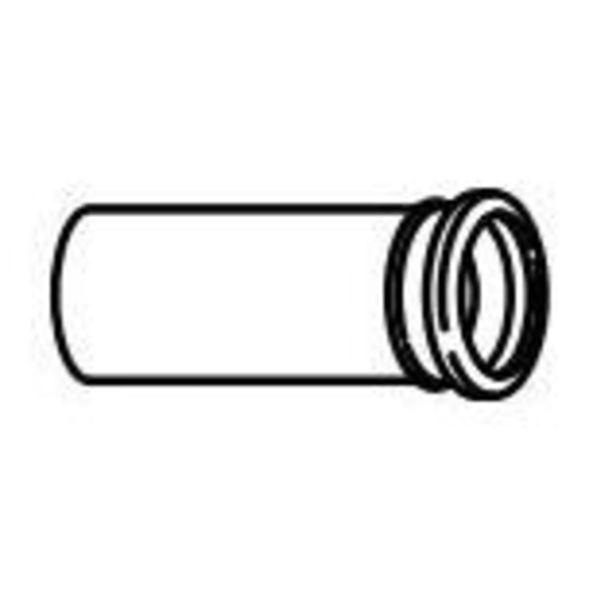 GEBERIT Geberit 366.887.16.1 3-1/2 in. Discharge Pipe in Black