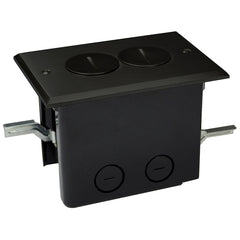 ALLIED MOULDED PRODUCTS Allied Moulded Products FB-2DB Rectangular Floor Box 24.5 Cubic Inch