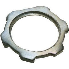 Arlington 405 1-1/2 Plated Steel conduit lock nuts for RIGID IMC Fittings