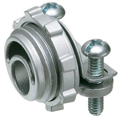 Arlington 8404 Straight Cable Connector With 1.03 in Dia Round End Stop, 1 in Trade, 1-1/4 in Knockout, 1.05 to 1.345 in Cable Openings