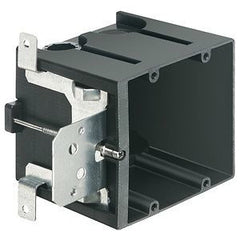 ARLINGTON Arlington FA102 Non-Metallic Box For New Construction Adjustable For Wall Thicknesses From 1/4 To 1-1/2 Two Gang Vertical 43.5 Cu In
