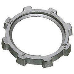 Arlington DLN5 Zinc Die-Cast Locknut With Cast Thread Trade Size 1-1/2