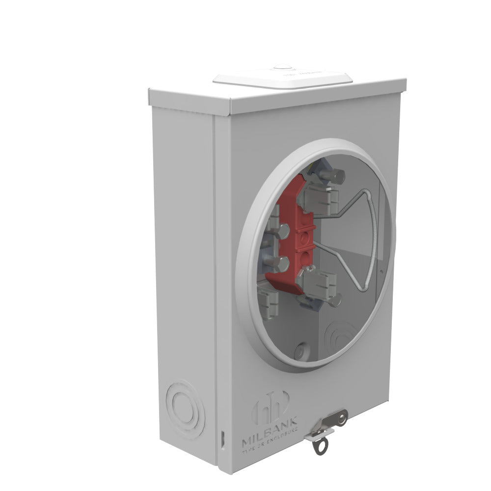 MILBANK Milbank U8435-XL-TG-HSP 4 Term, Ringless, Small Closing Plate, Triplex Ground, Stainless Steel, Hasp, Extension Hex