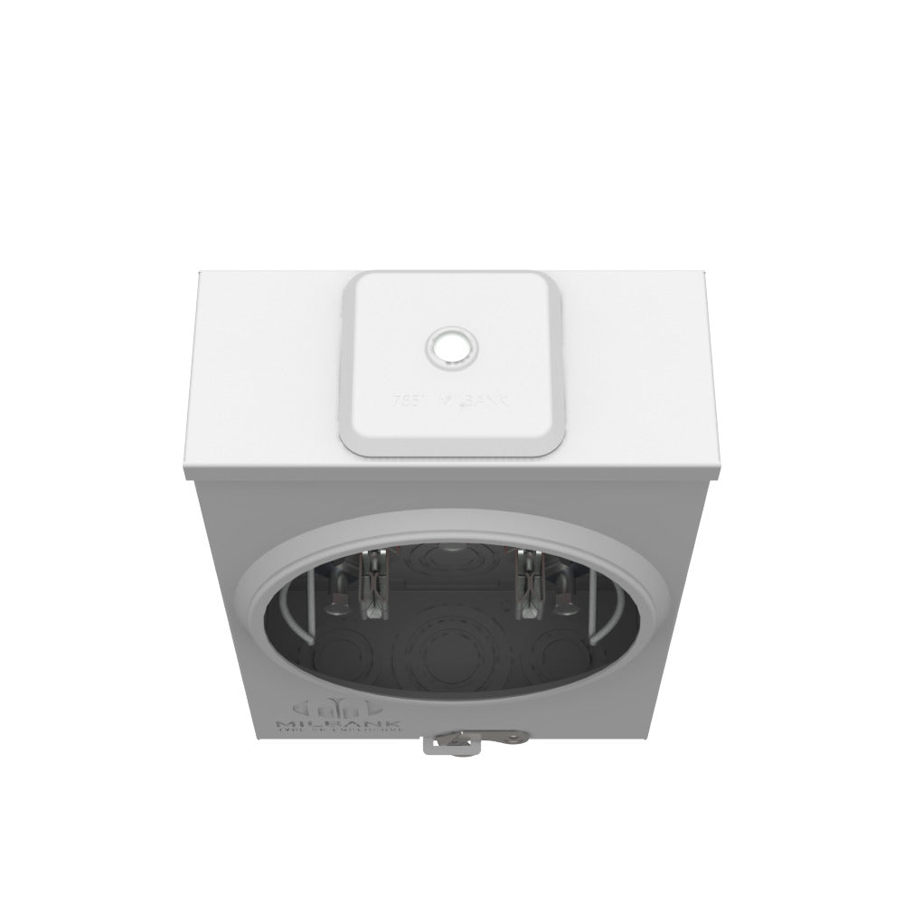 MILBANK Milbank U8435-XL-TG-HSP 4 Term, Ringless, Small Closing Plate, Triplex Ground, Stainless Steel, Hasp, Extension Hex
