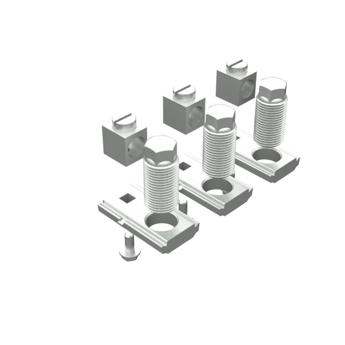 MILBANK Milbank K4977-EXT Tap Connector Kit External Hex Slide Nut with 14-1 Aught Box Connector 300V Max 3 Per Kit