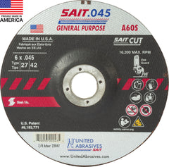 UNITED ABRASIVES SAIT 22047 GRINDING & CUT OFF WHEELS