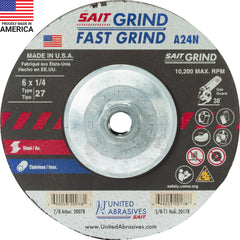 UNITED ABRASIVES SAIT 20178 GRINDING & CUT OFF WHEELS