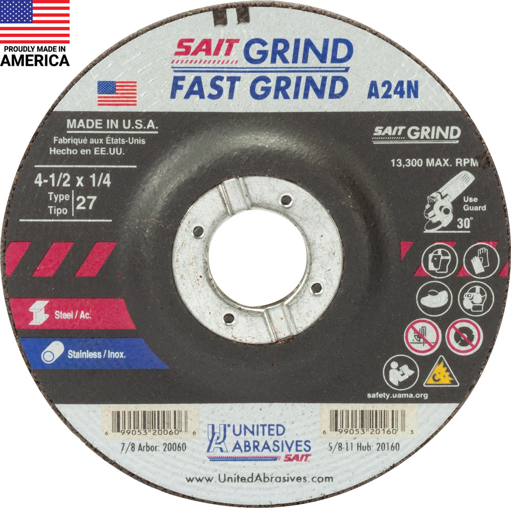 UNITED ABRASIVES SAIT 20060 GRINDING & CUT OFF WHEELS