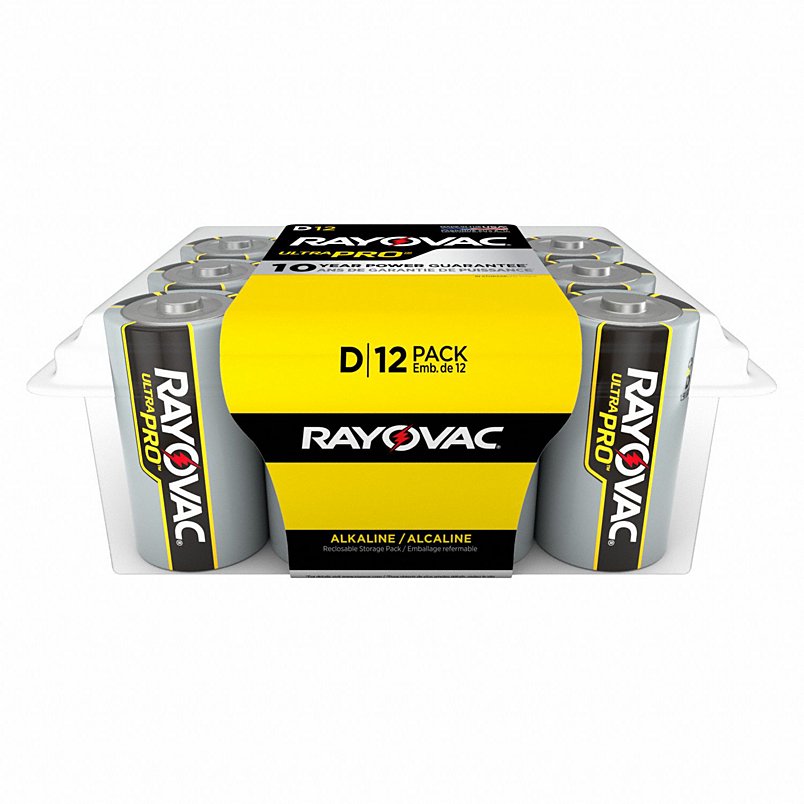RAYOVAC Rayovac ALD-12PP Alkaline Ultra Pro D 12 Battery Contractor Pack