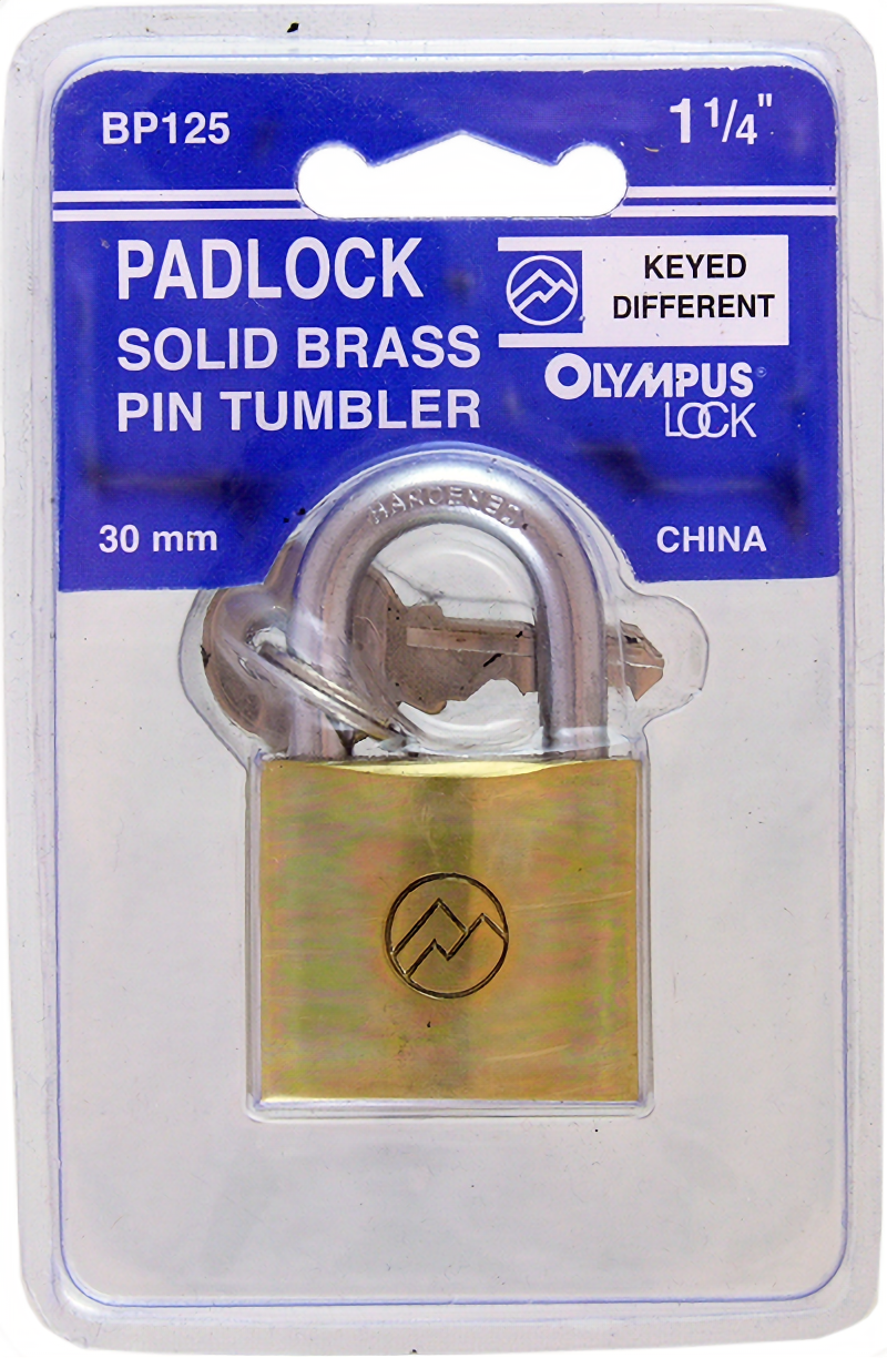 OLYMPUS LOCK BP125KA#51 PADLOCKS