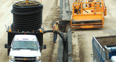 ADVANCED DRAINAGE SYSTEMS Advanced Drainage Systems 06510100 6 x 100' HDPE Single Wall Heavy Duty Solid Soil Tight Pipe