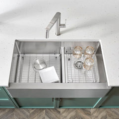 BLANCO Blanco 237465 Stainless Steel Elevated Sinks Grid for Quatrus Double Bowl Farmhouse Sinks