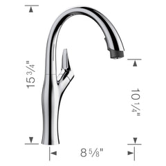 BLANCO Blanco 442038 Artona Pull-Down Kitchen Faucet 1.5 GPM - Chrome