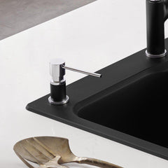 BLANCO BLANCO 402574 Lato Soap Dispenser Chrome Coal Black