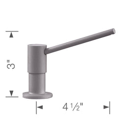 BLANCO BLANCO 401851 Torre Soap Dispenser - Metallic Gray