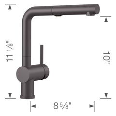 BLANCO Blanco 526369 Linus Pull-Out Kitchen Faucet 1.5 GPM - Cinder