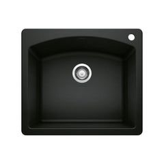 BLANCO Blanco 442905 Diamond Single Bowl Dual Mount Kitchen Sink - Coal Black