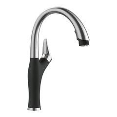 BLANCO Blanco 526401 Artona Pull-Down Kitchen Faucet 1.5 GPM - PVD Steel/Coal Black