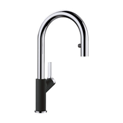 BLANCO Blanco 526398 Urbena Pull-Down Kitchen Faucet 1.5 GPM - Chrome/Coal Black