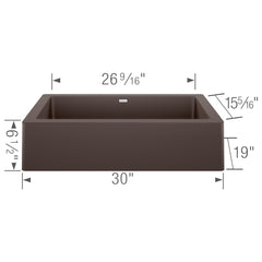 BLANCO Blanco 526543 Vintera 30 Super Single Apron Farmhouse Sink - Cafinchu00e9