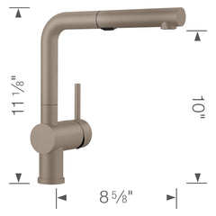 BLANCO Blanco 526371 Linus Pull-Out Kitchen Faucet 1.5 GPM - Truffle
