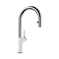 BLANCO Blanco 526391 Urbena Pull-Down Kitchen Faucet 1.5 GPM - Chrome/White